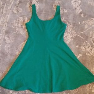 Express green cotton dress small